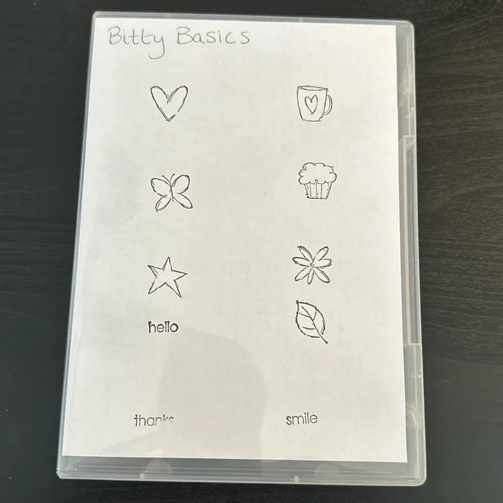 🎭 3/$25 - Bitty Basics set of 10 cling stamps
